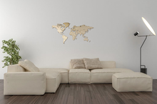 Load image into Gallery viewer, World Map - Light Wood